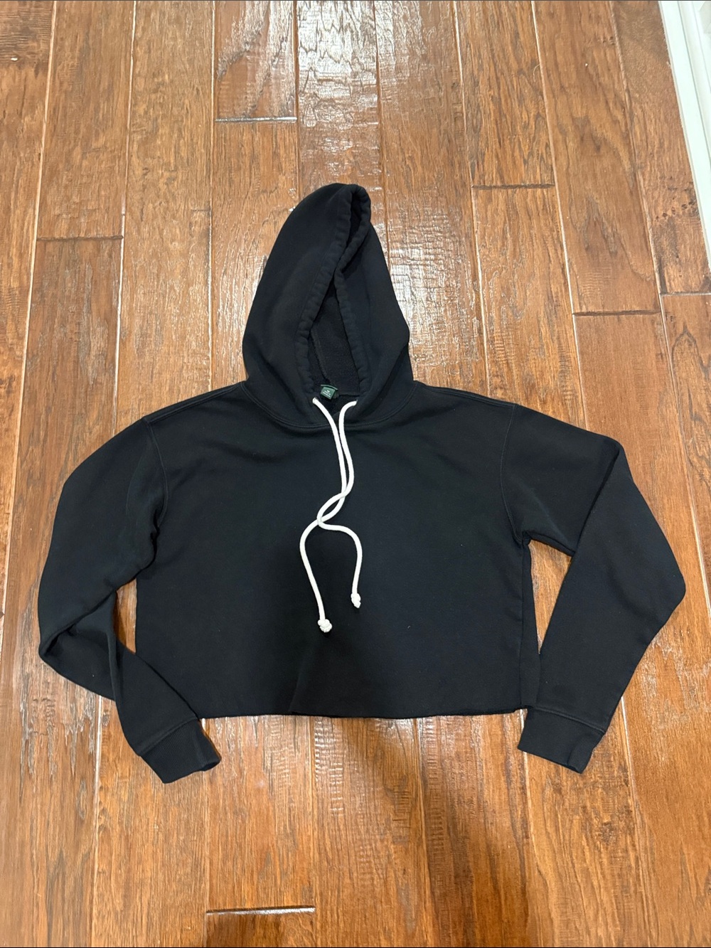 Women Wild Fable XS Black Crop Hoodie